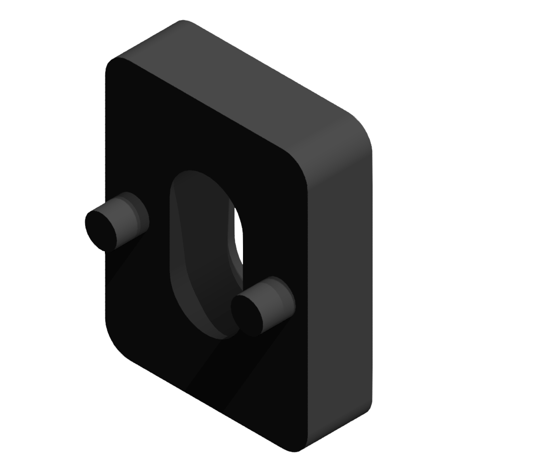 Clamp-Block Spacer 6 5mm, black