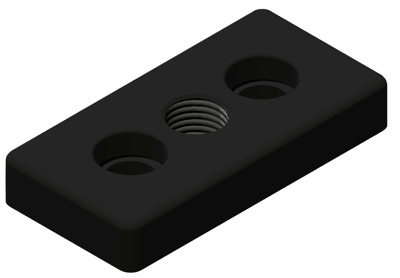 Fußplatte 50x100 M20 - 10