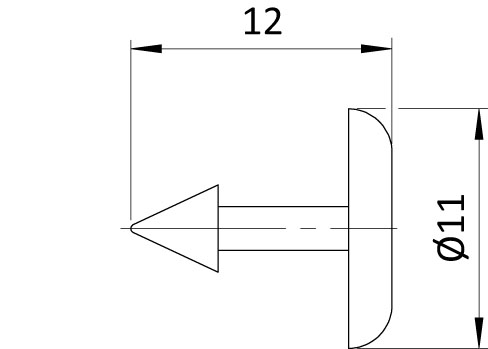 Plastic pegsfor inspection pocket Plastic pegsfor inspection pocket