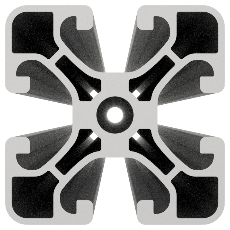 Profil 8 40x40 E, natur Profil 8 40x40 E, natur