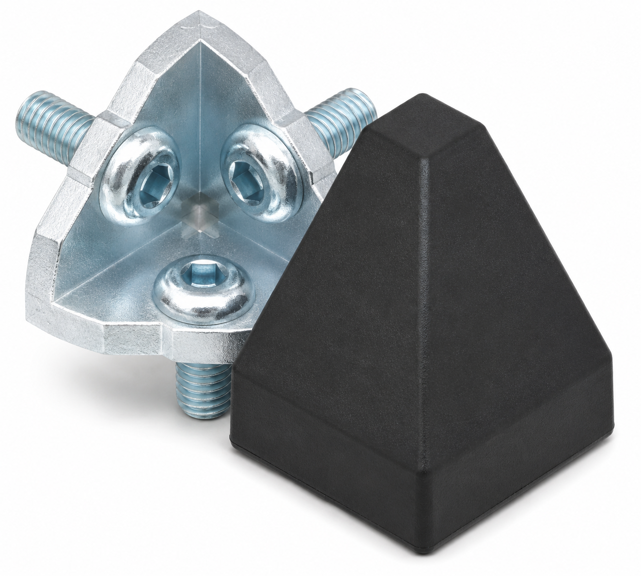 Verbindungssatz 8 40x40-2x45°, schwarz
