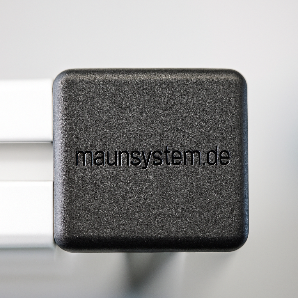 Abdeckkappe 8 40x40, schwarz