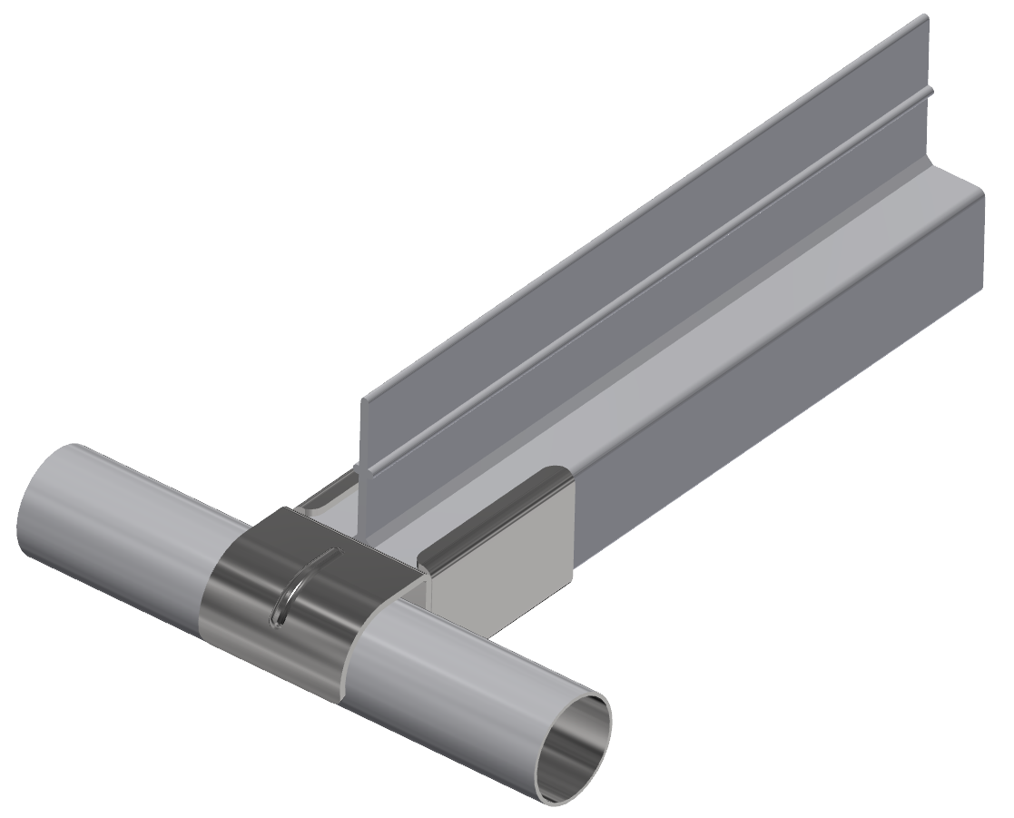 Roller Conveyor Middle Guide Ral iD28 St