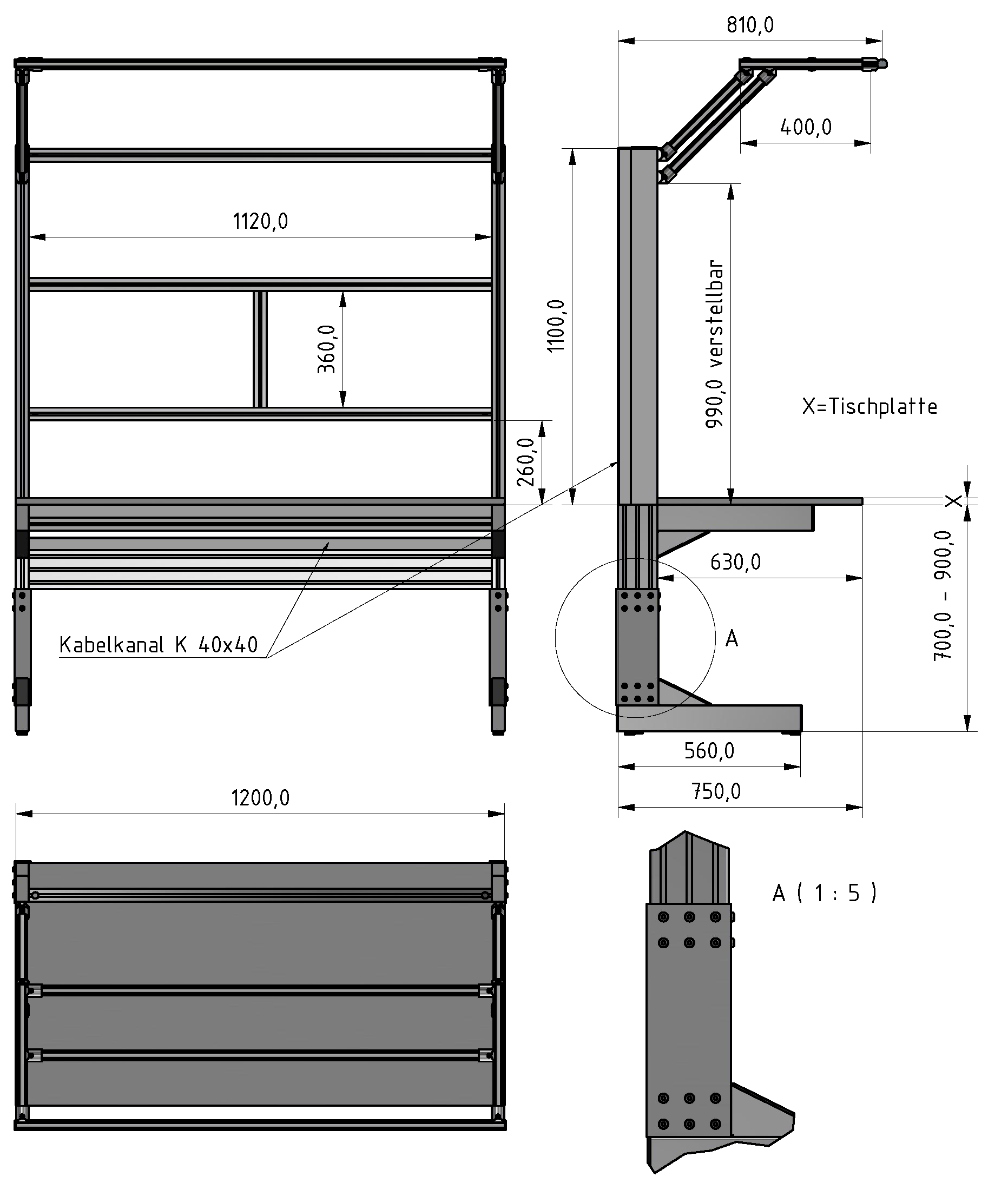 C Line  plus worktable
