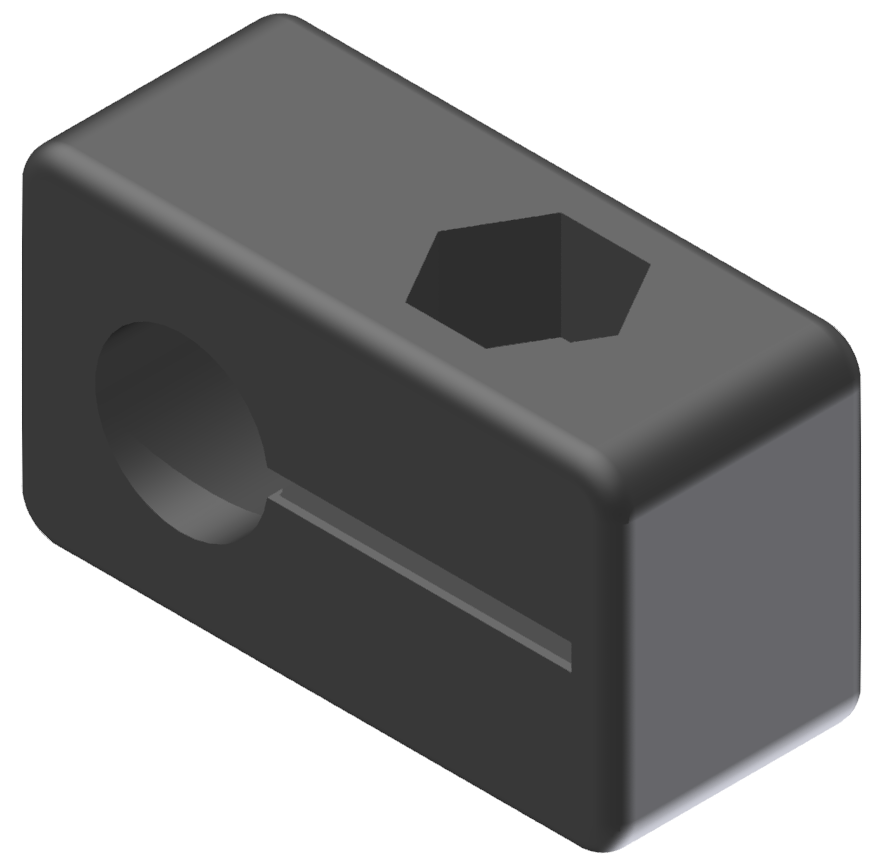 Endschalterhalter D8, schwarz Endschalterhalter D8, schwarz