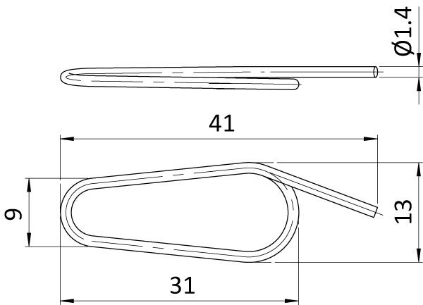 Clamp for visible pocket