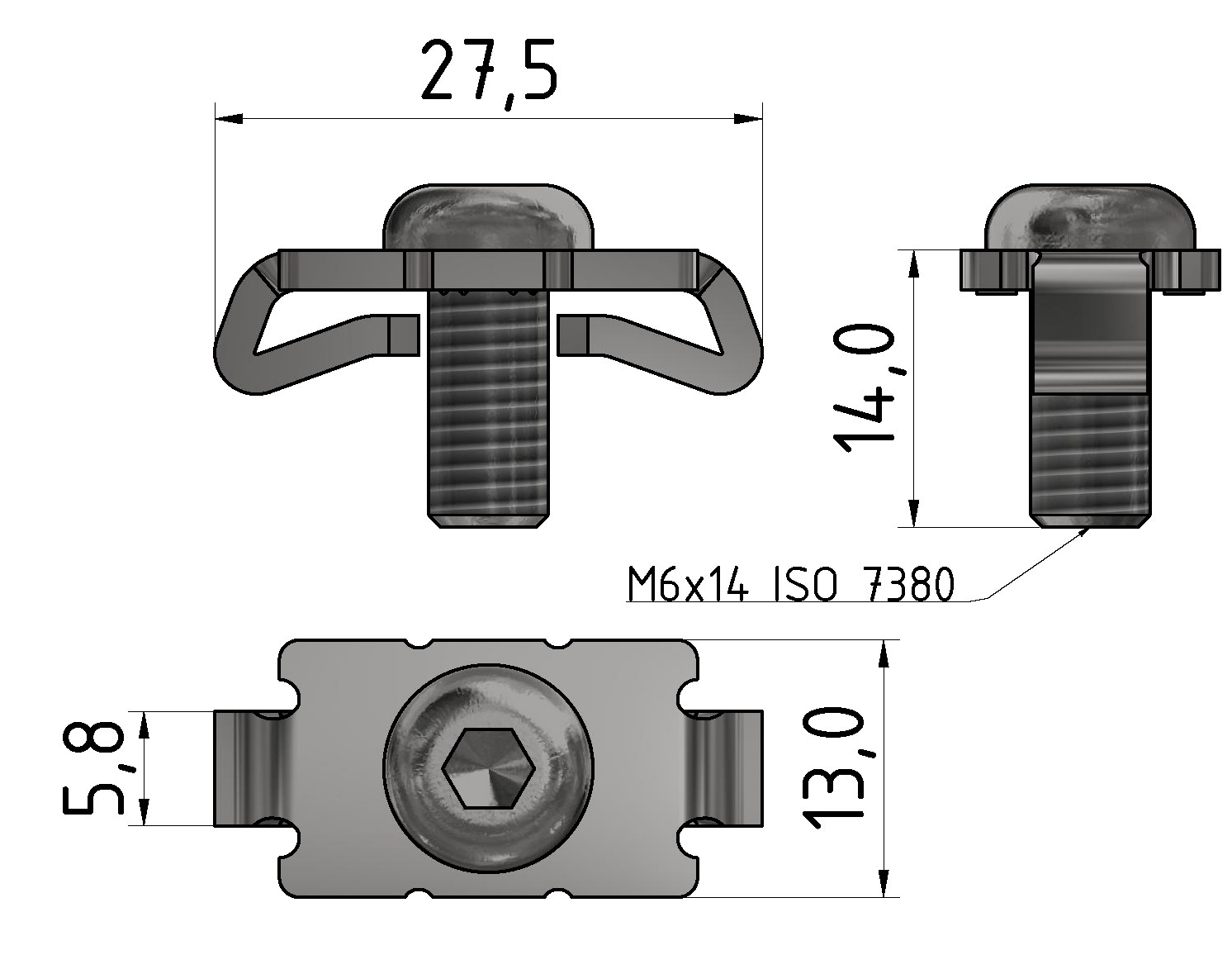 Standard-Verbindungssatz 6, verzinkt