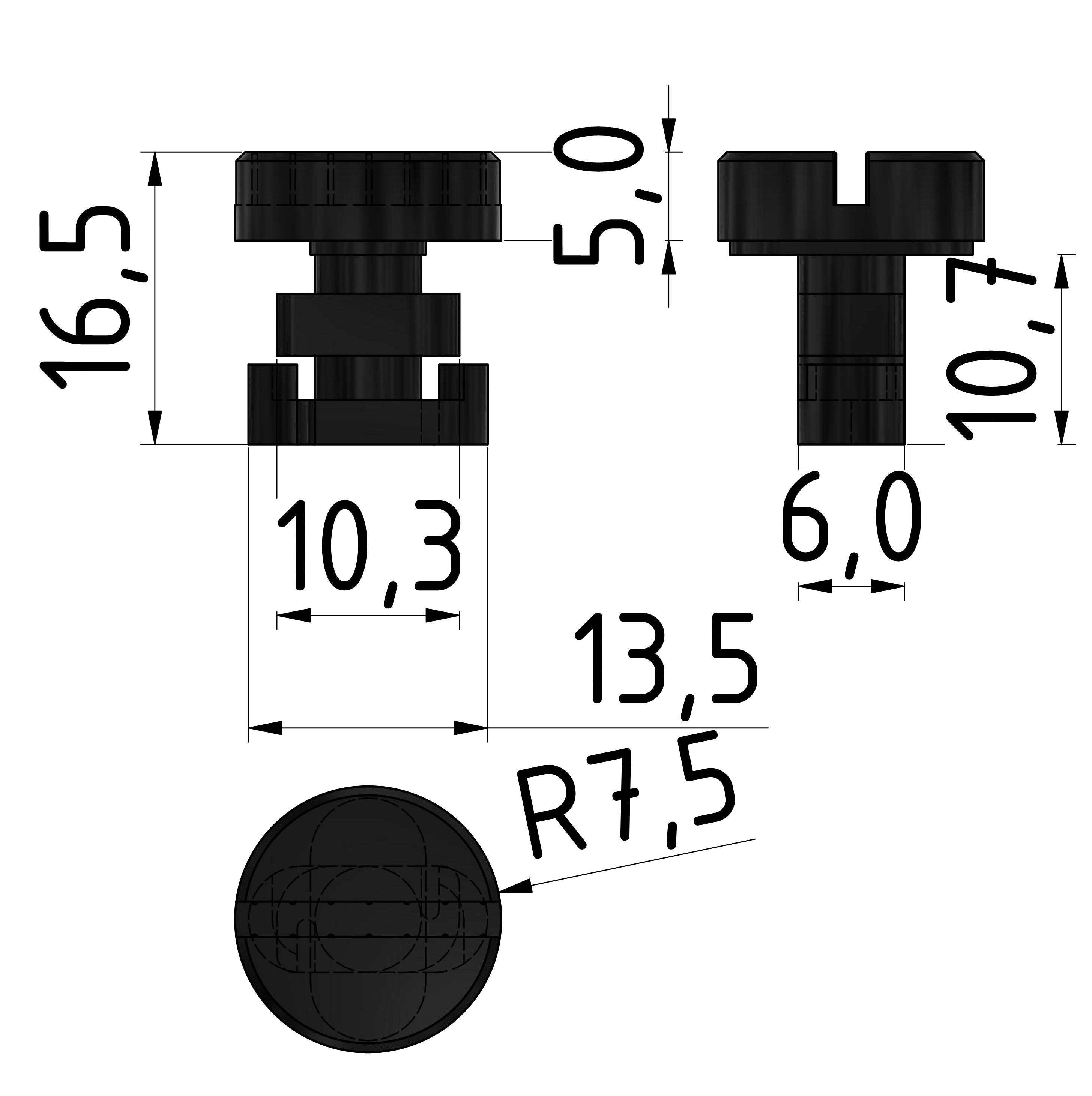 Schnellverschluss PA, schwarz-10