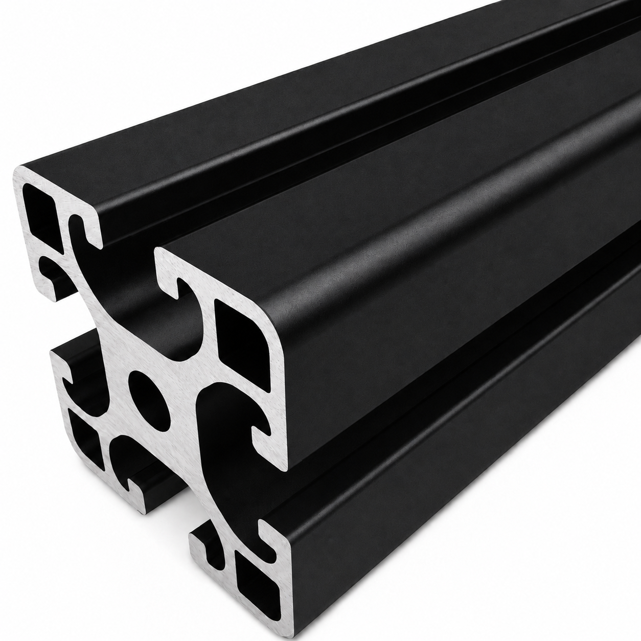 Profil 8 40x40 leicht, schwarz