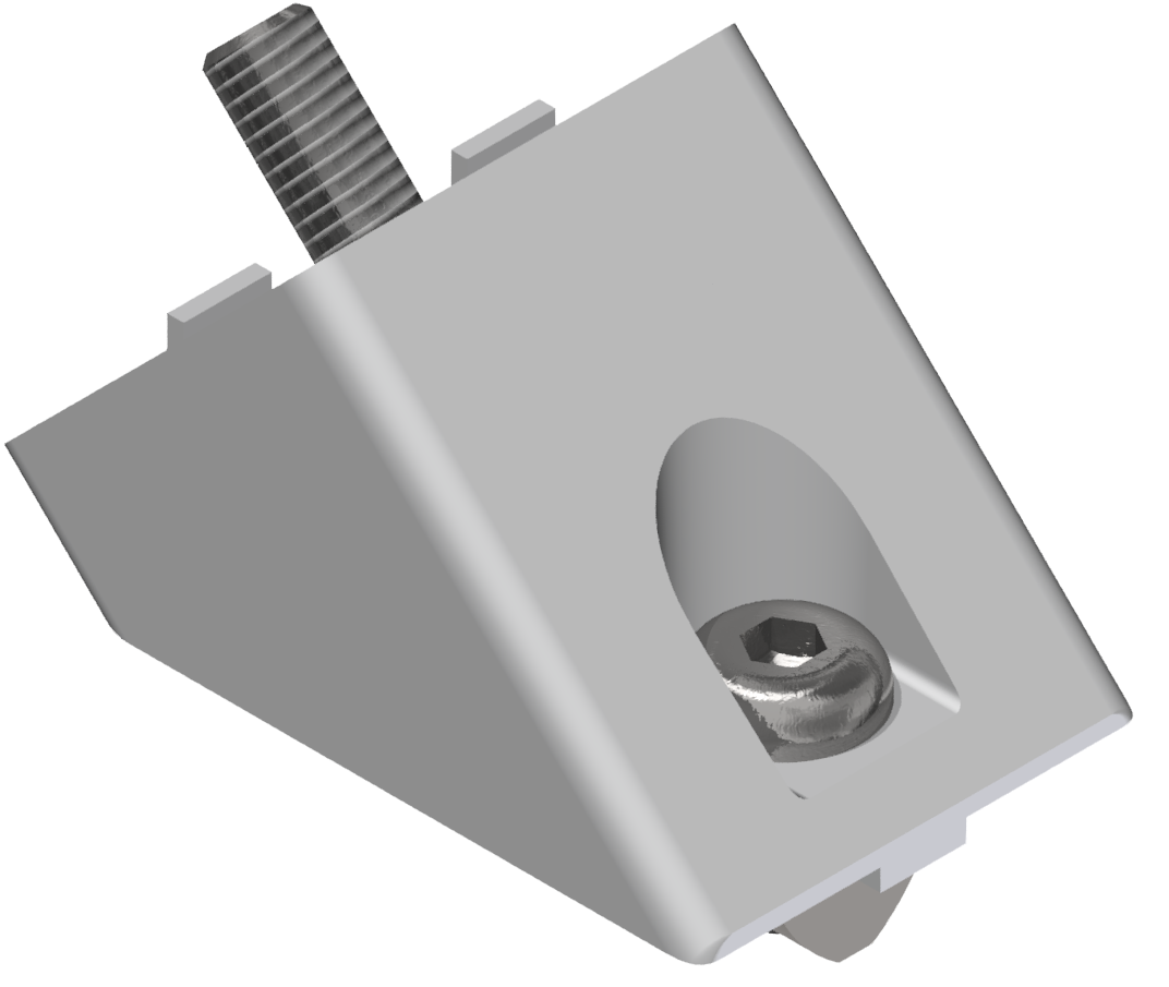 Angle Fastener-Set 8 40x40-45° Angle Fastener-Set 8 40x40-45°