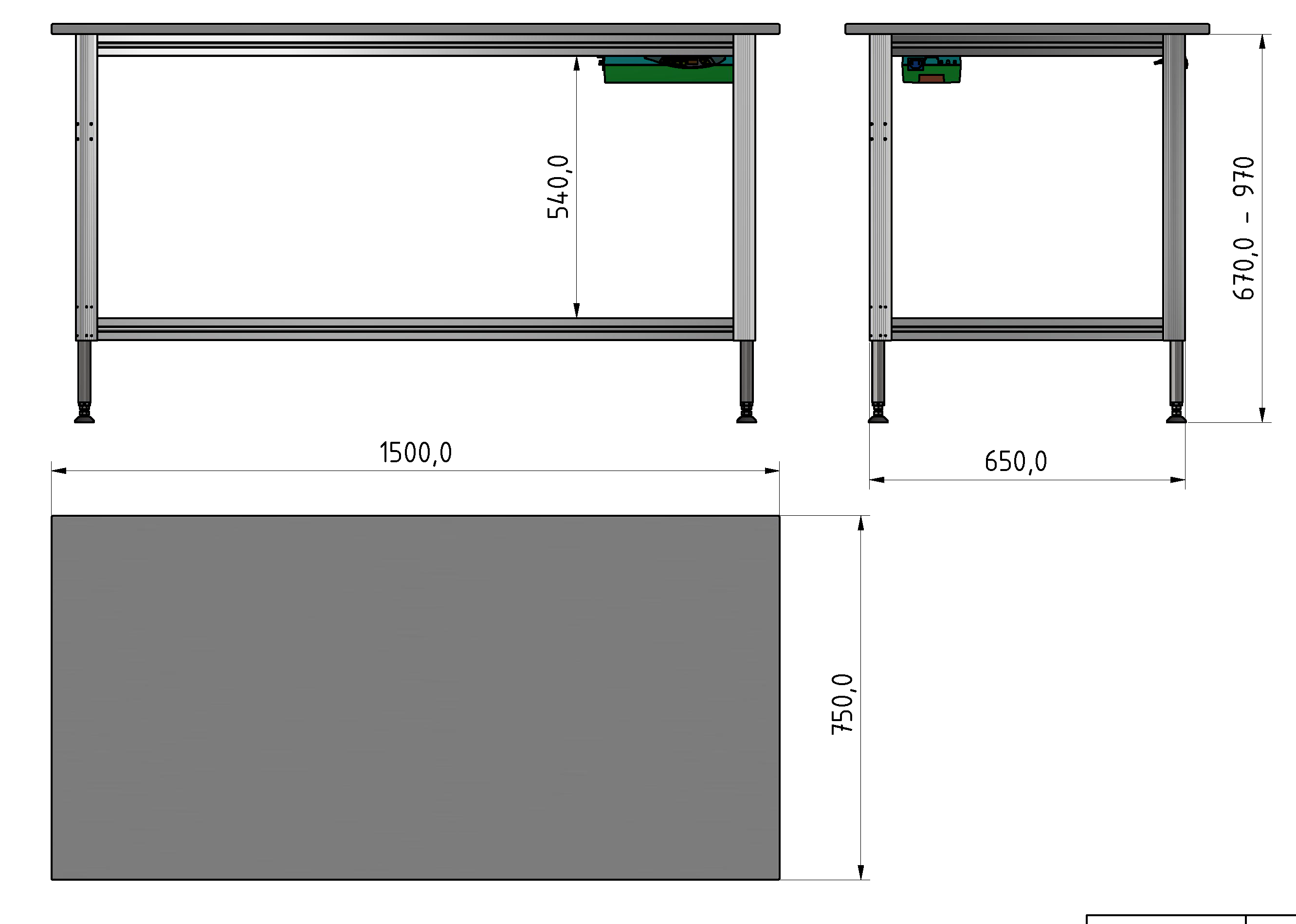 Packing Line ergo Arbeitstisch