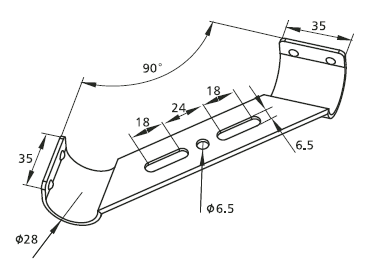 Panel support, galvanised