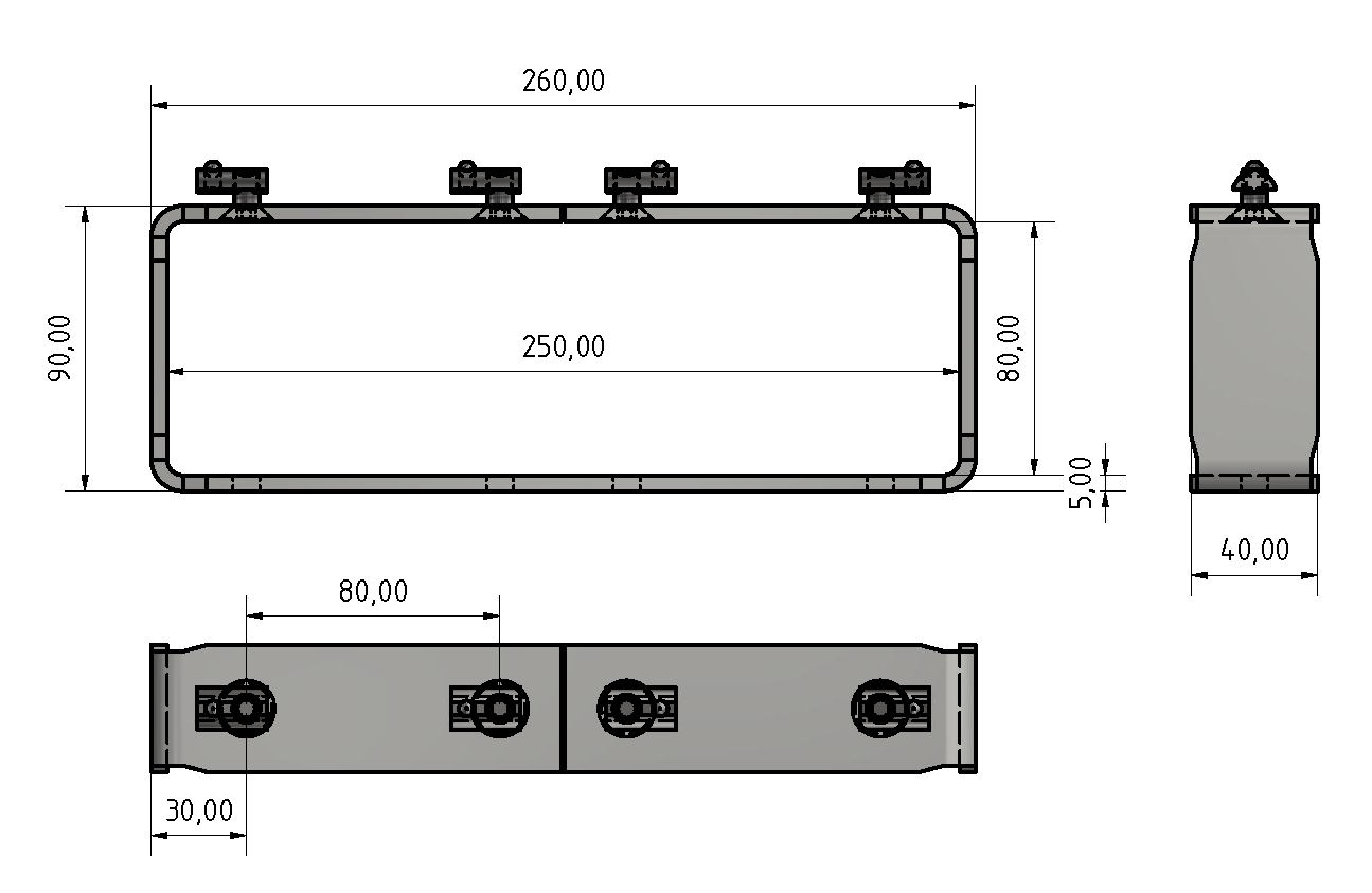 Staplerschuh-Satz 260x90x40,verzinkt-8 Staplerschuh-Satz 260x90x40,verzinkt-8