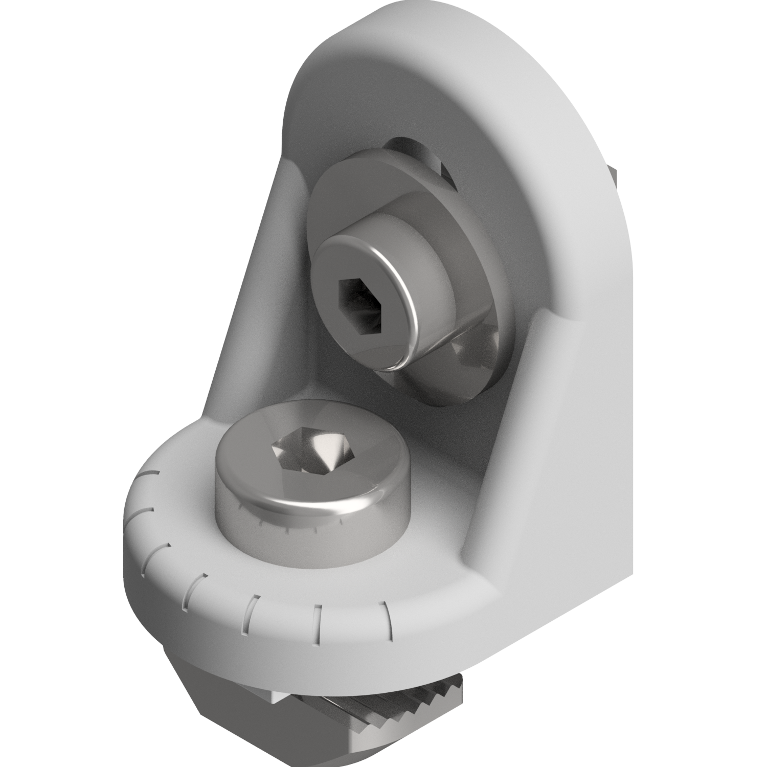 Drehwinkelsatz B 30 8 auf 10, weißaluminium-10