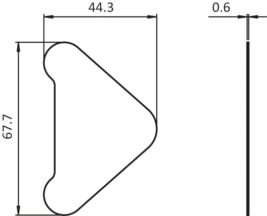 Position marker end cap for parking rail