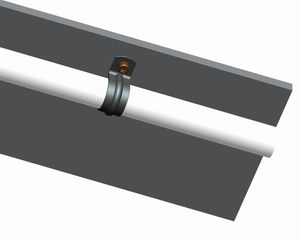 Rohrschelle 90°, verzinkt
