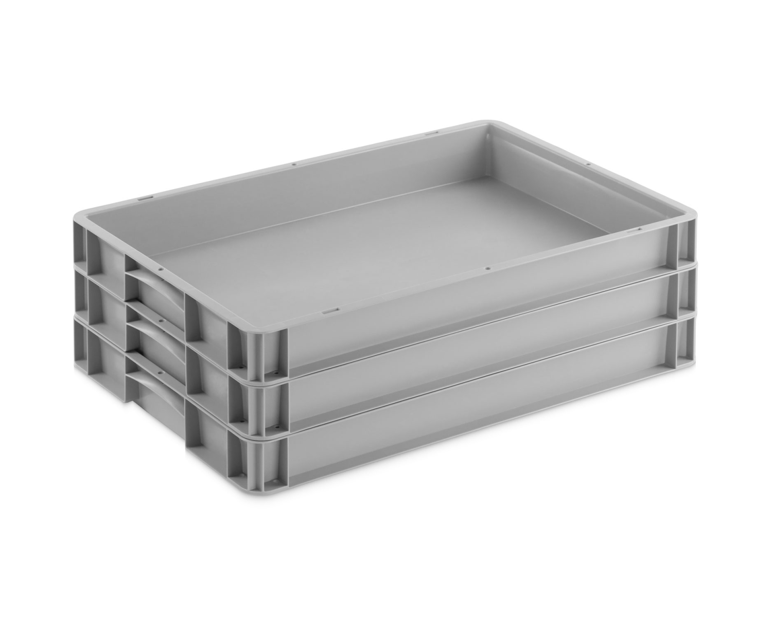 Eurobehälter geschlossen 600 x 400 x 70 mm, grau