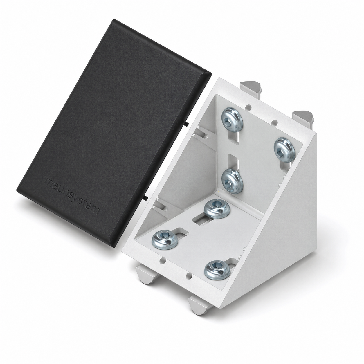 Angle Bracket  Set 8 80x80-80, black