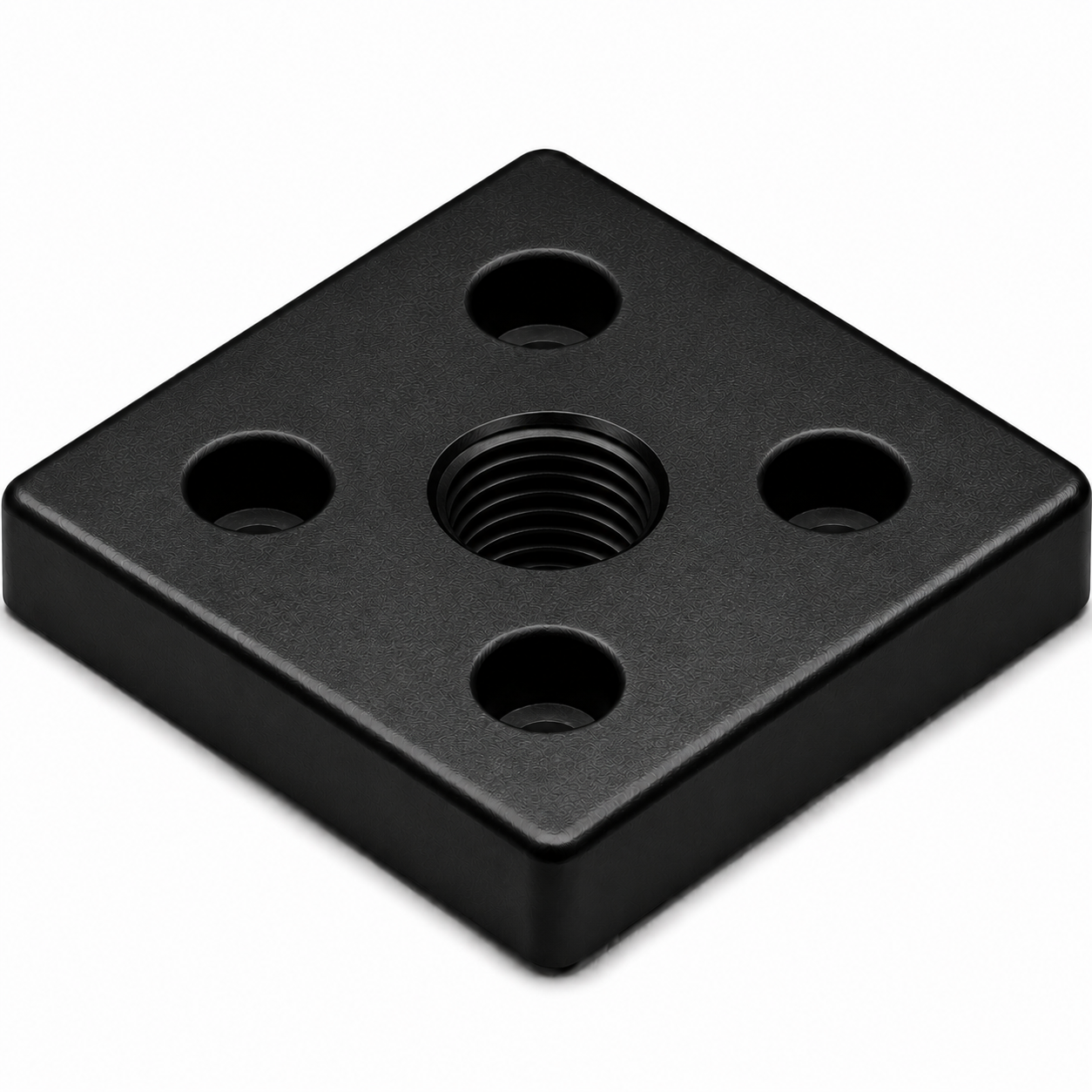 Fußplatte 8 80x80, M16, schwarz