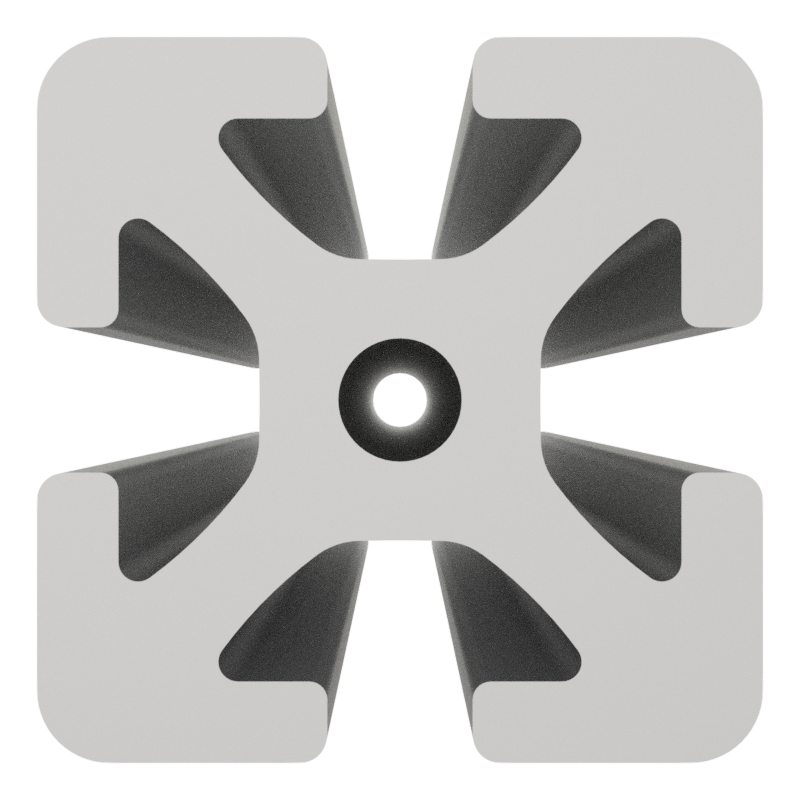 Profil 8 40x40, natur Profil 8 40x40, natur