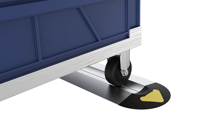 End cap for parking rail high-high -Set