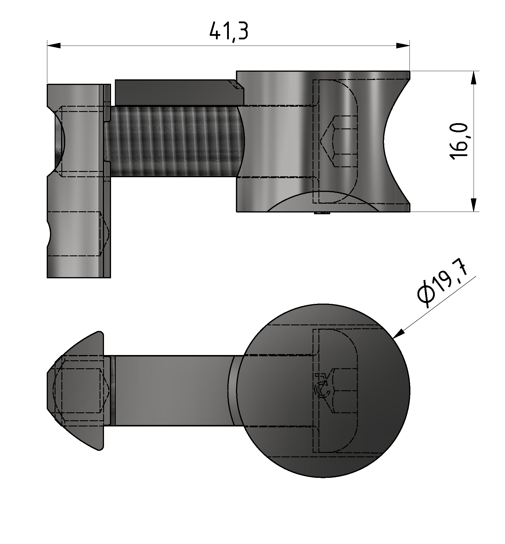 Universal-Fastening Set 8, bright zinc-plated