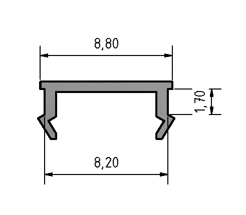 Abdeckprofil PP natur-8