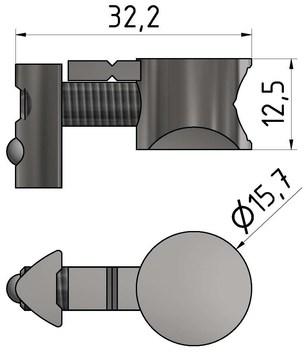 Universal-Fastening Set 6, bright zinc-plated