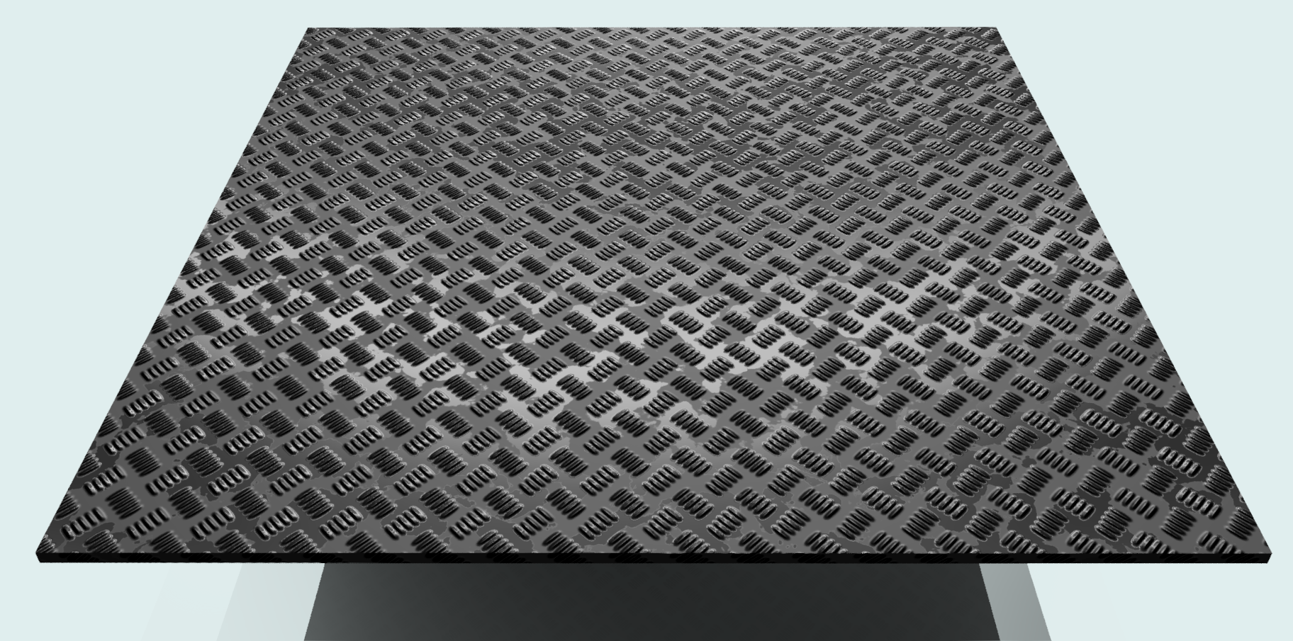 Riffelblech Al 2,5 mm, blank Riffelblech Al 2,5 mm, blank