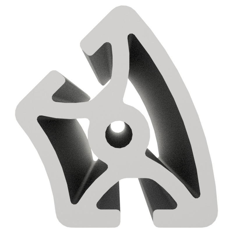 Profil 8 R40/80-45°, natur Profil 8 R40/80-45°, natur