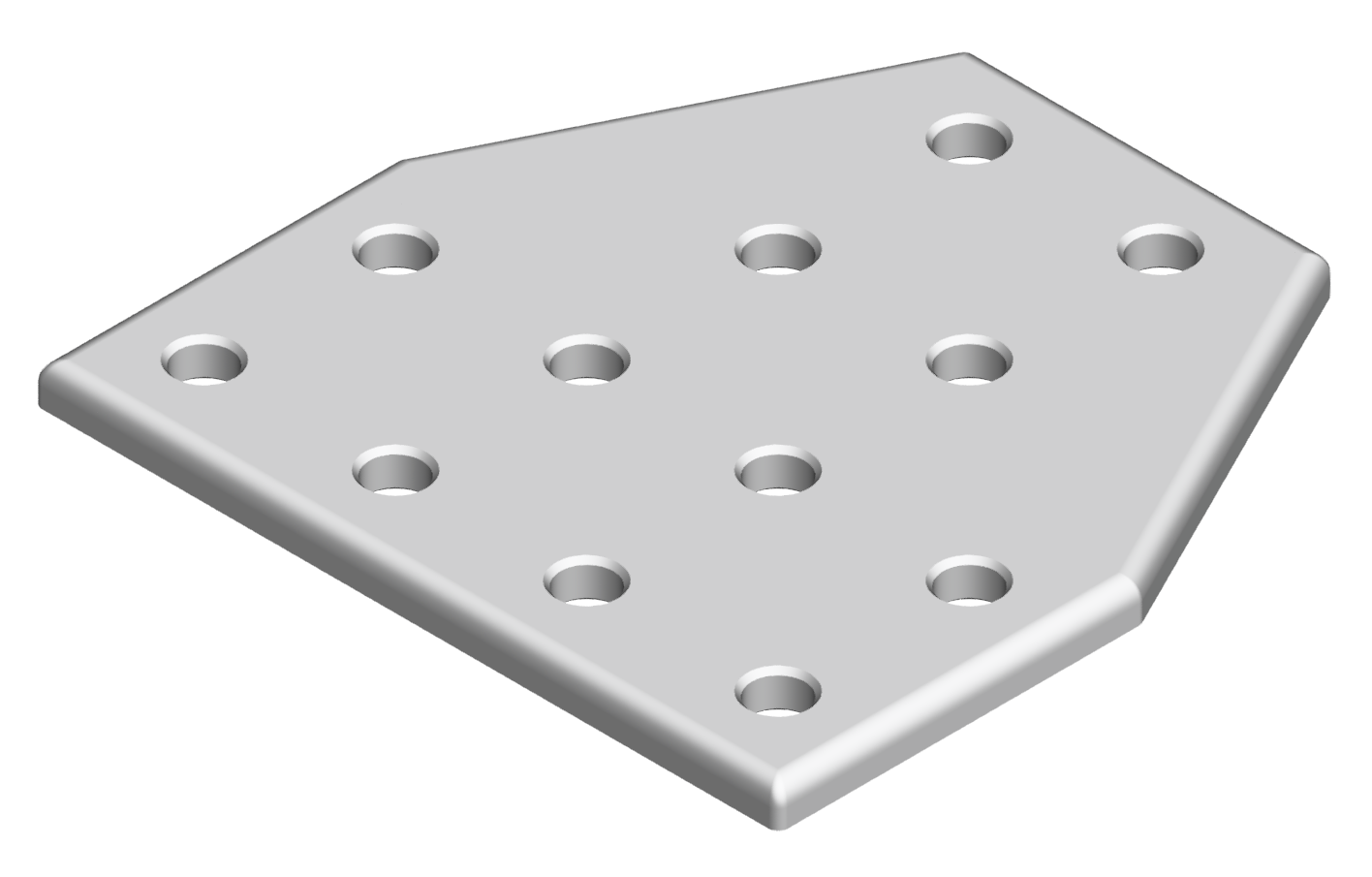 Verbinderplatte T 80x80, eloxiert-6