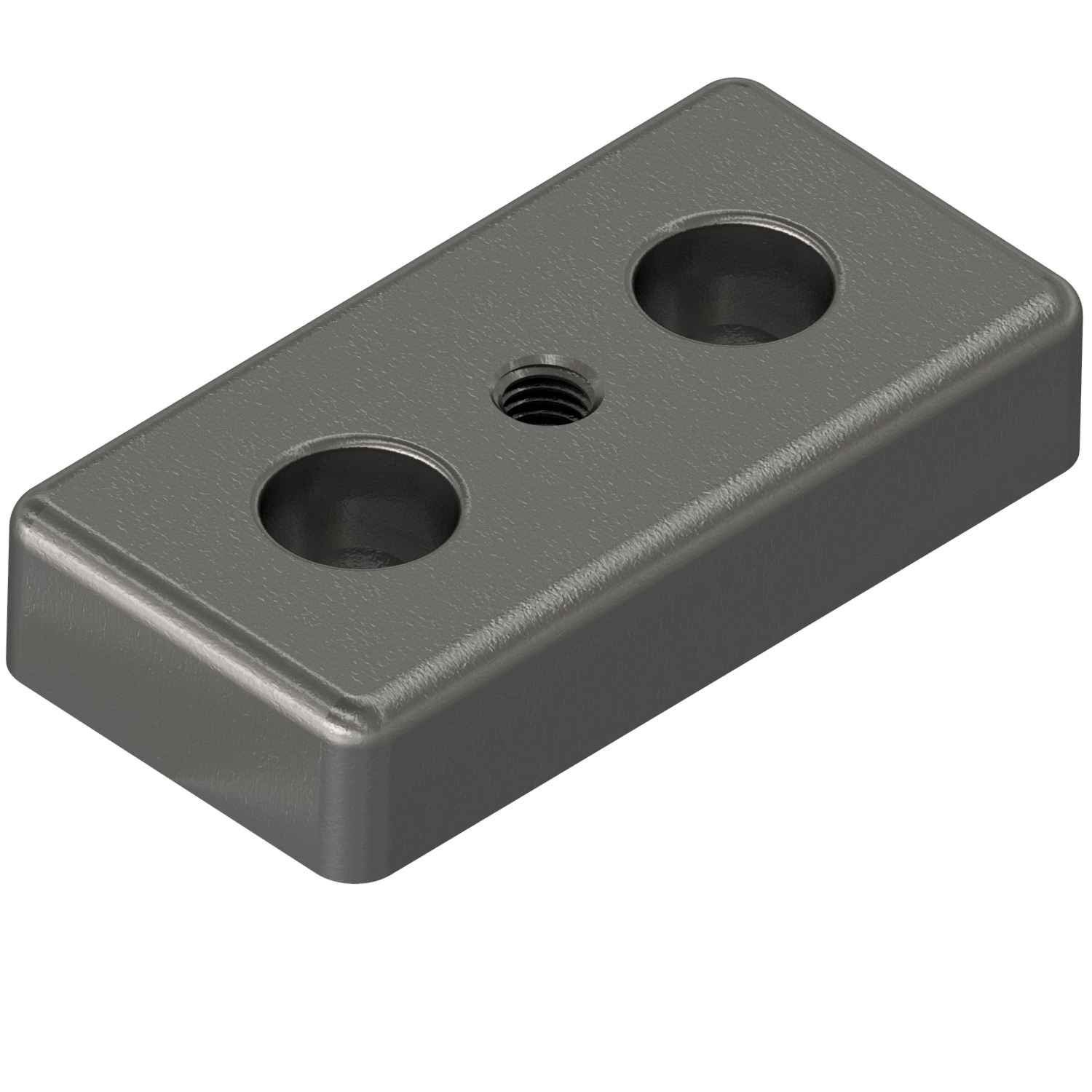 Base Plate 8 80x40, M8, bright zinc-plated