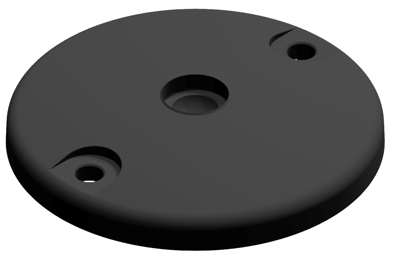 Teller A DÜ D120 ZN, schwarz