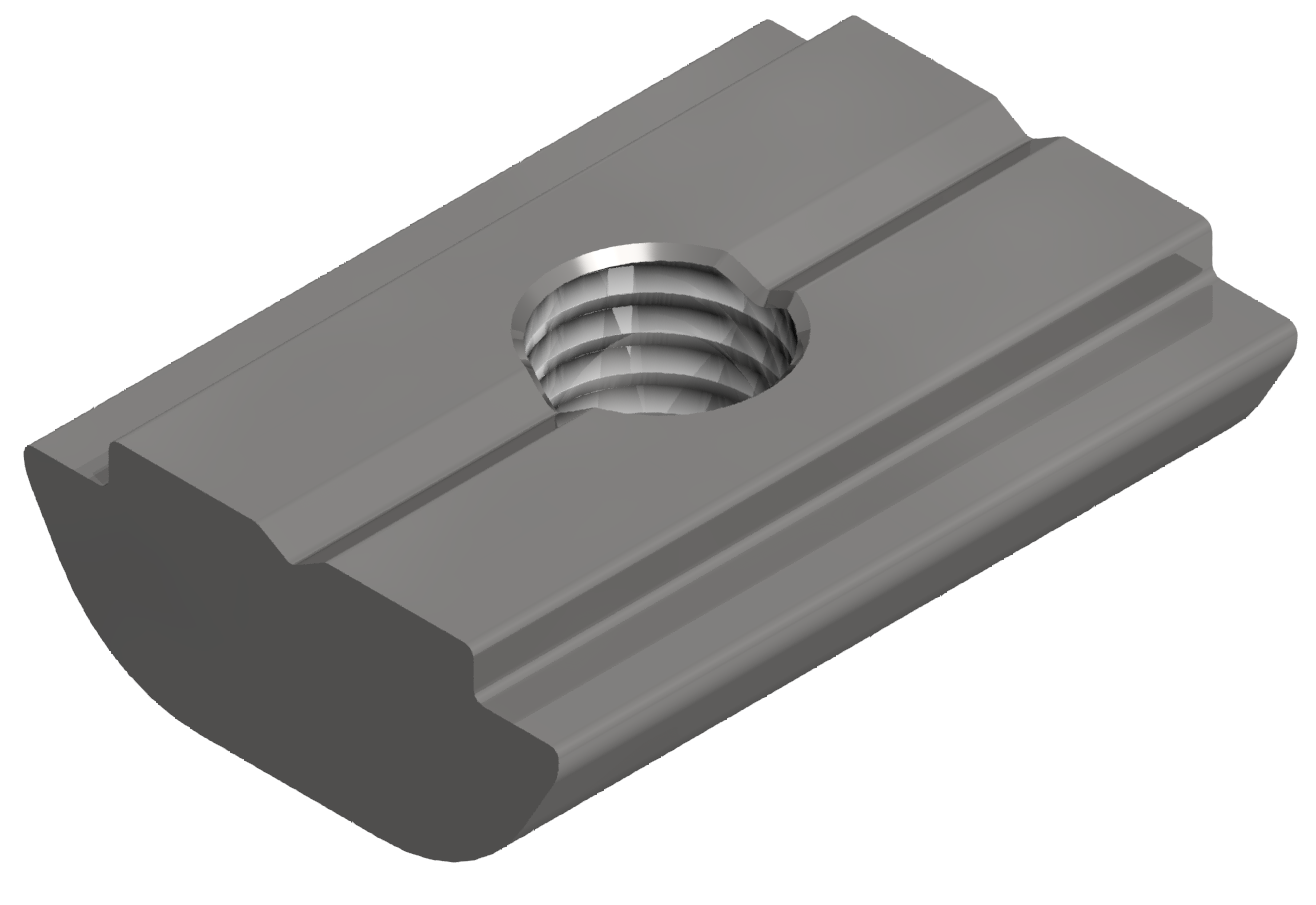 T-Slot Nut B M5, zinc-plated-8