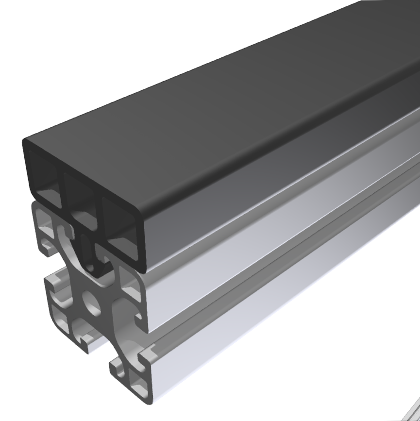 Schutzprofil 8 40x16, schwarz
