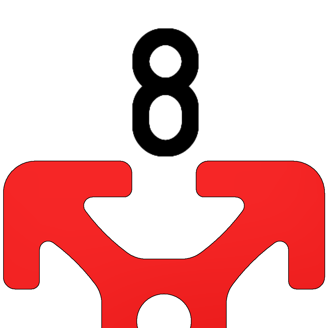Profil 8 80x80, natur