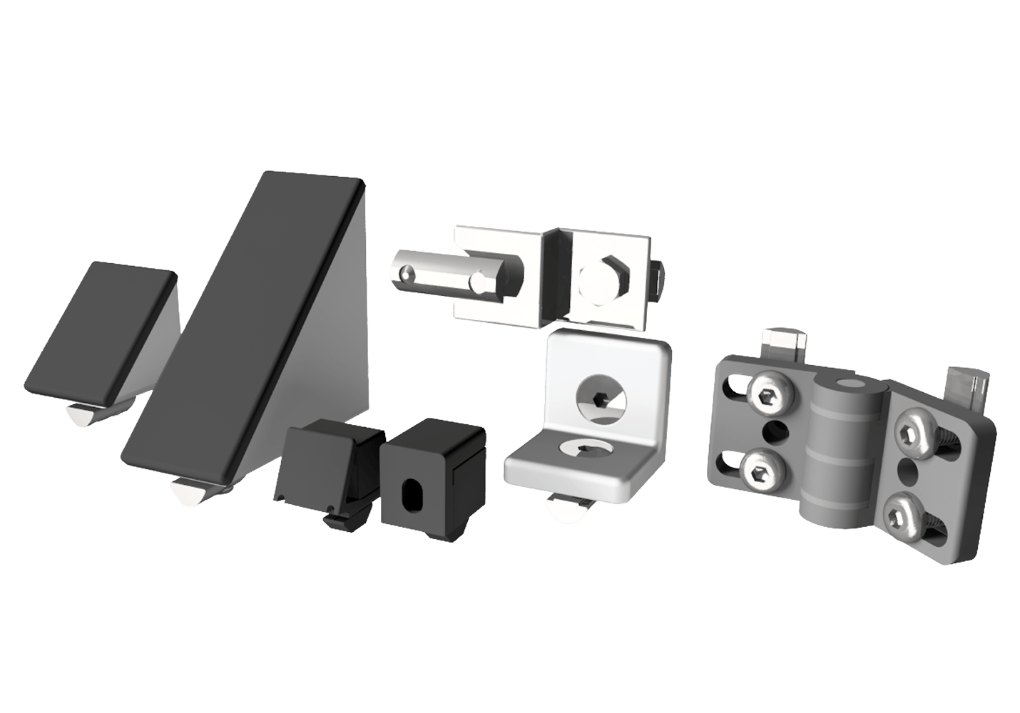 Zubehör für Aluminiumprofile: Nutensteine, Verbinder und Abdeckkappen