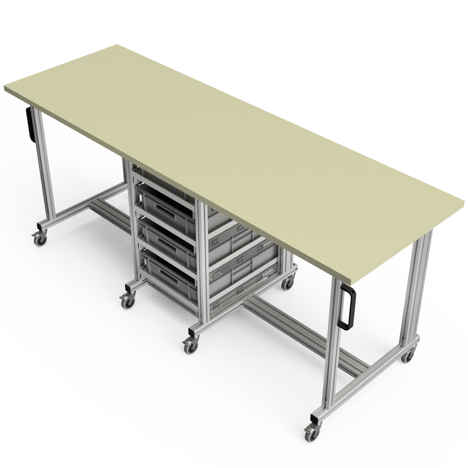 Systemtisch Pro 2200x720 mm mit Eurobehälter