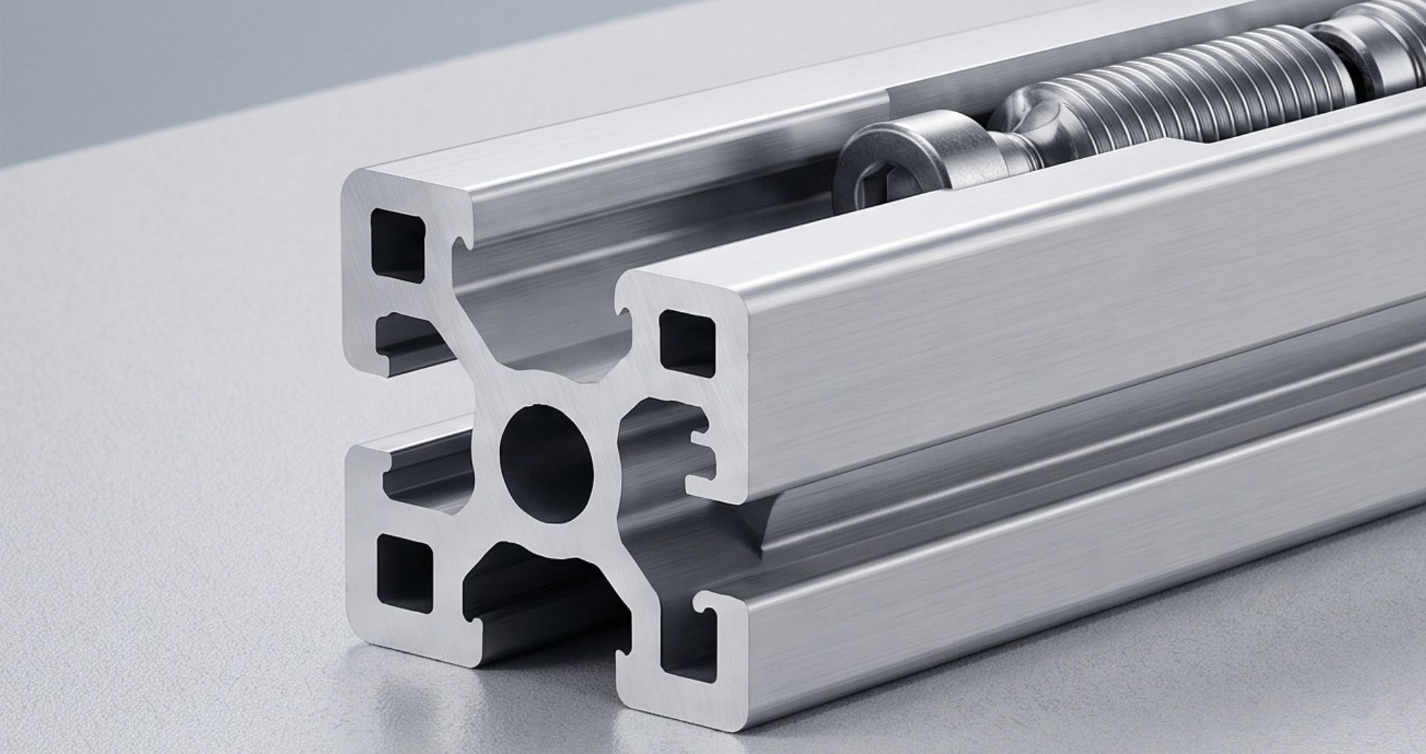 What is a butt connector for aluminium profiles?