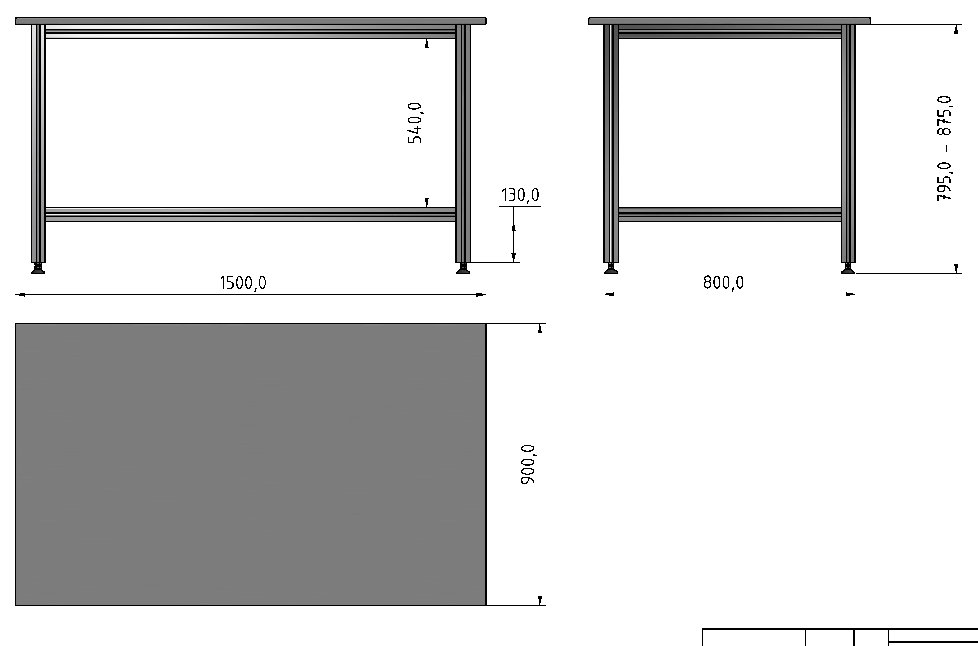 Packing Line Arbeitstisch