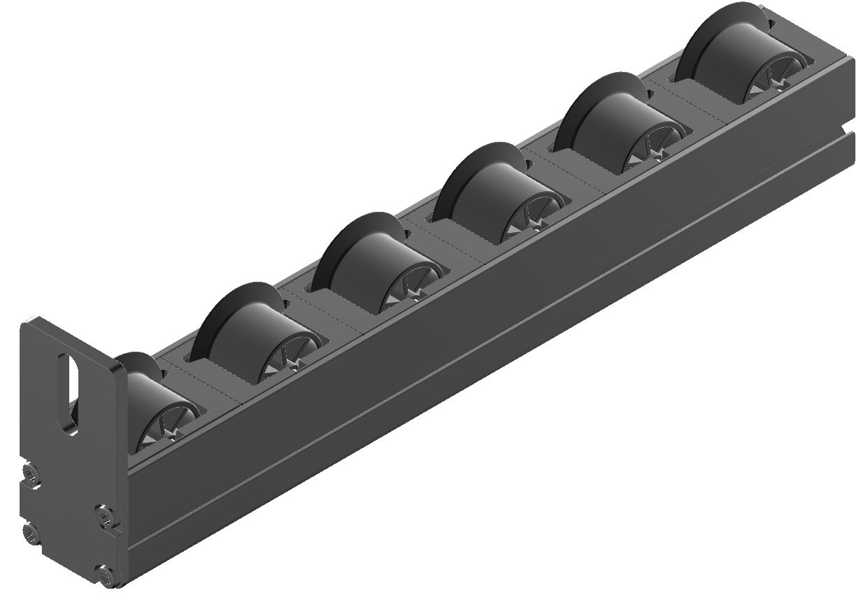 End Plate 40x80 Set, bright zinc-plated - Alu