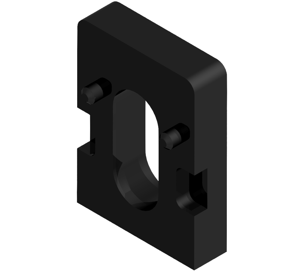 Uniblock Distanzstück 6 5mm, schwarz
