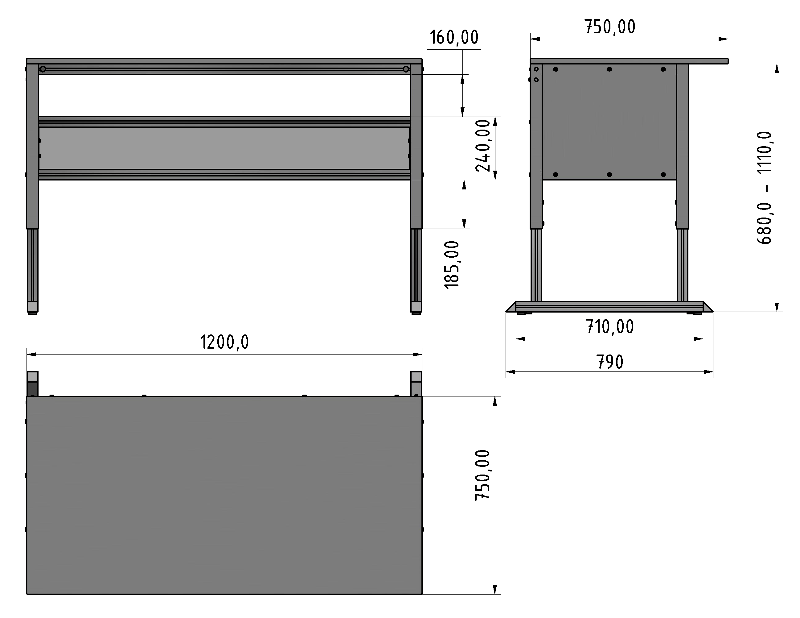 Basic Line Arbeitstisch