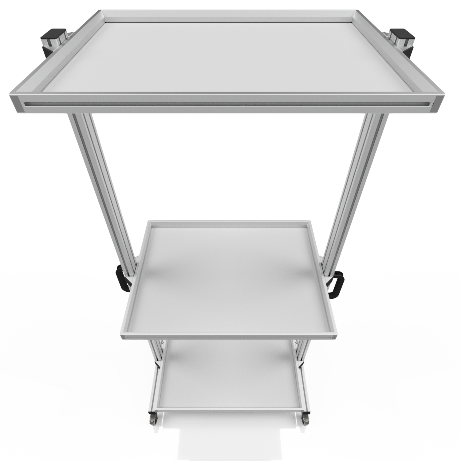 Systemwagen für Eurobehälter 80 x 60 H 200 cm ohne Auszug 