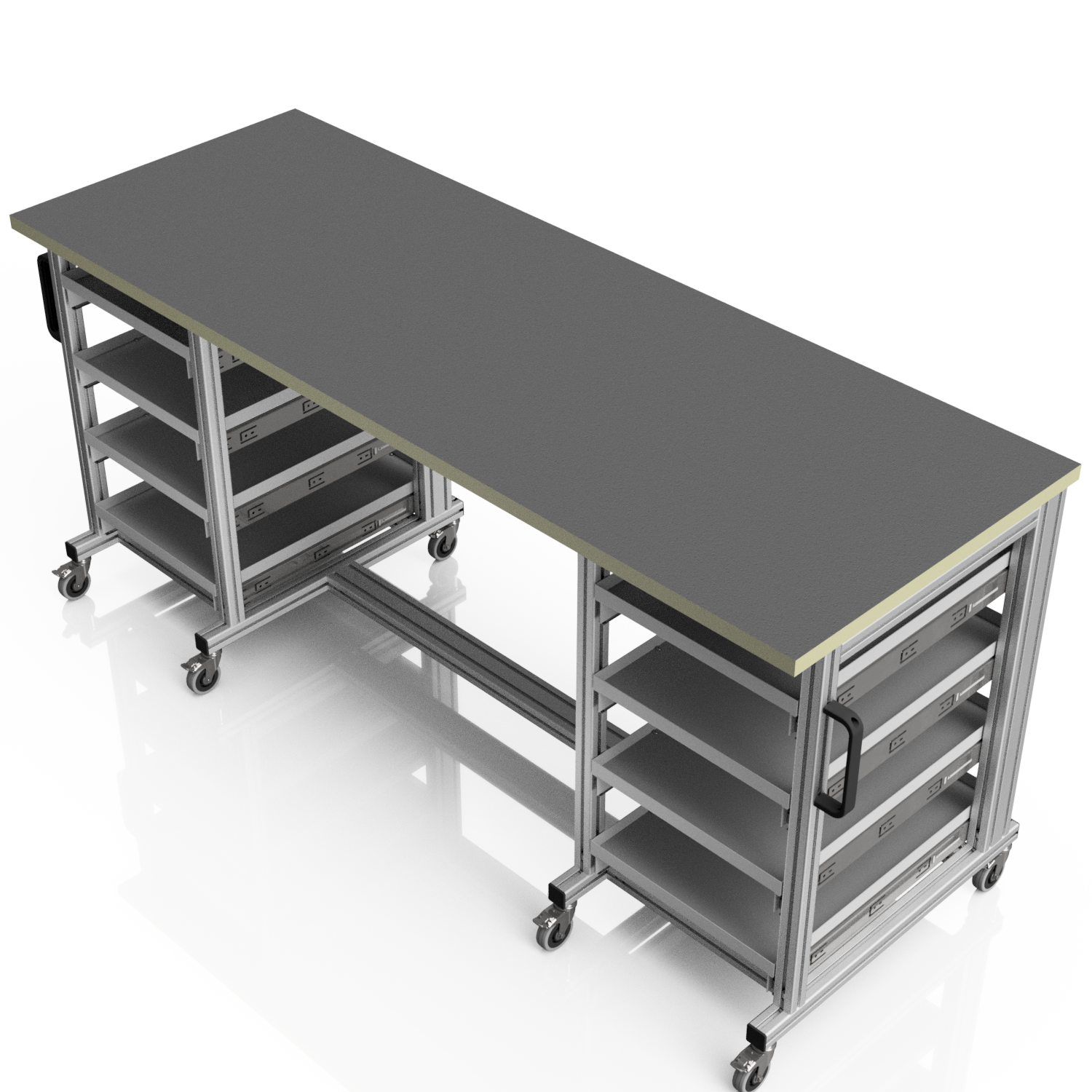 Systemtisch Pro 1980x720 mm mit Eurobehälter