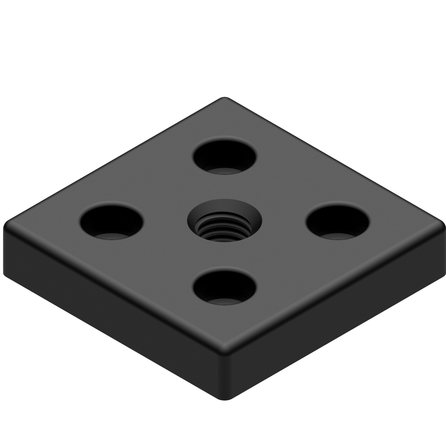 Fußplatte 6 60x60, M12, schwarz
