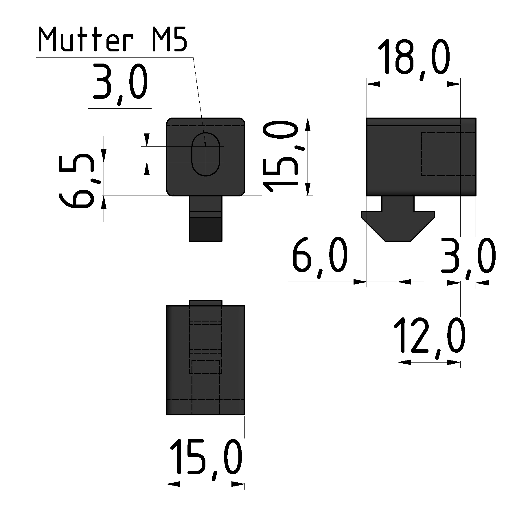 Multiblock 6 PA, glasklar