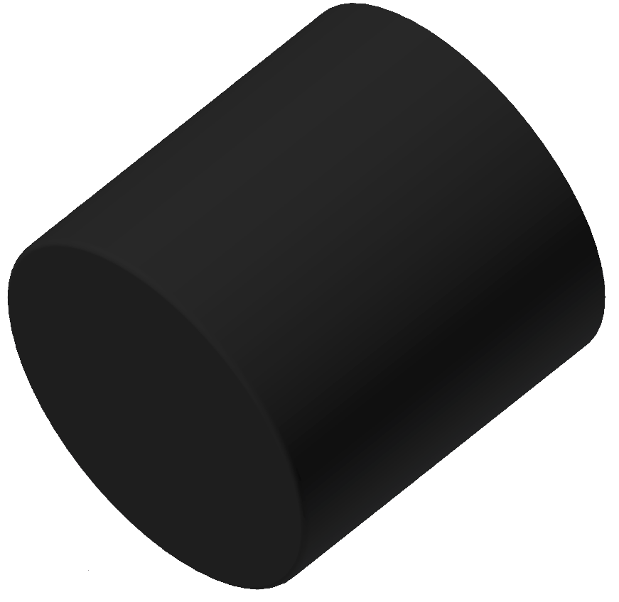 Anschlagpuffer, schwarz - Alu Anschlagpuffer, schwarz - Alu