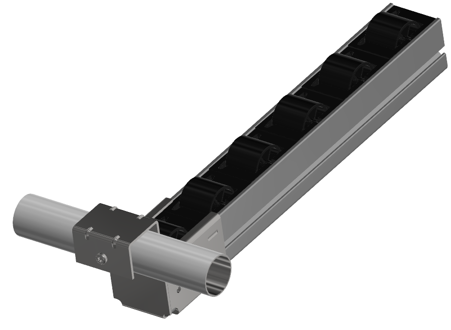 Holding Bracket with Stop Set Alu-D28