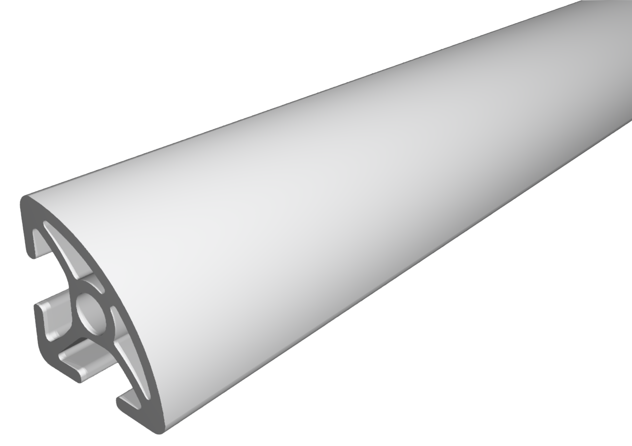 Profil 830 R30-90°, natur Profil 830 R30-90°, natur